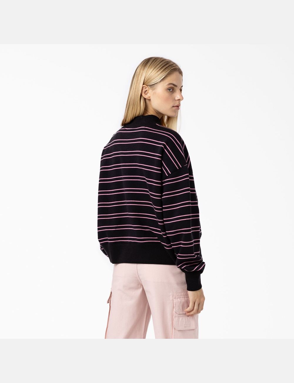 Sweatshirt Dickies Westover Rayé Noir Stripes | 381WRYMCT