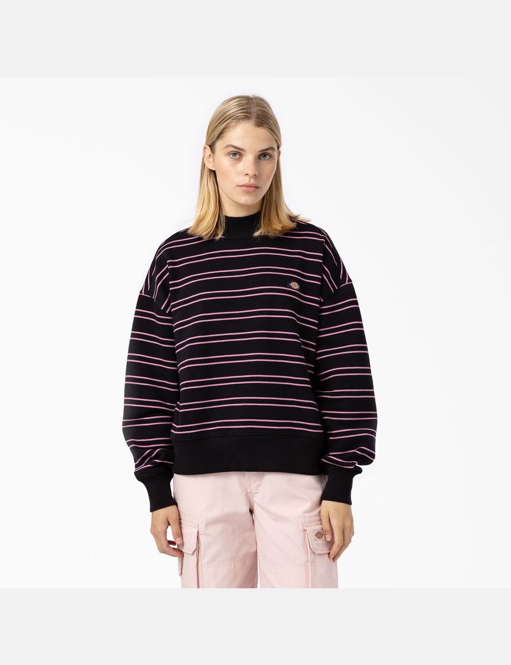 Sweatshirt Dickies Westover Rayé Noir Stripes | 381WRYMCT