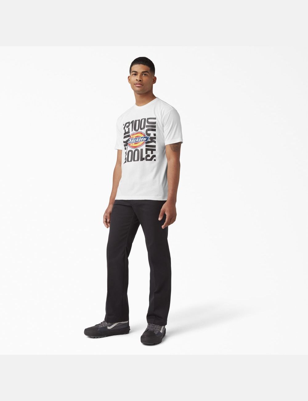 T Shirts Dickies 100 Year Graphique Blanche | 815KHXMAI