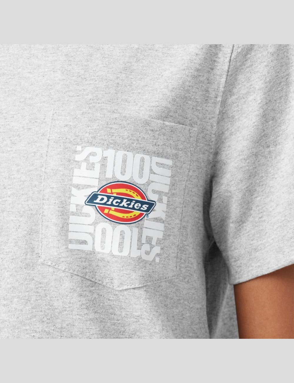 T Shirts Dickies 100 Year Graphique Grise | 819MHYGKU