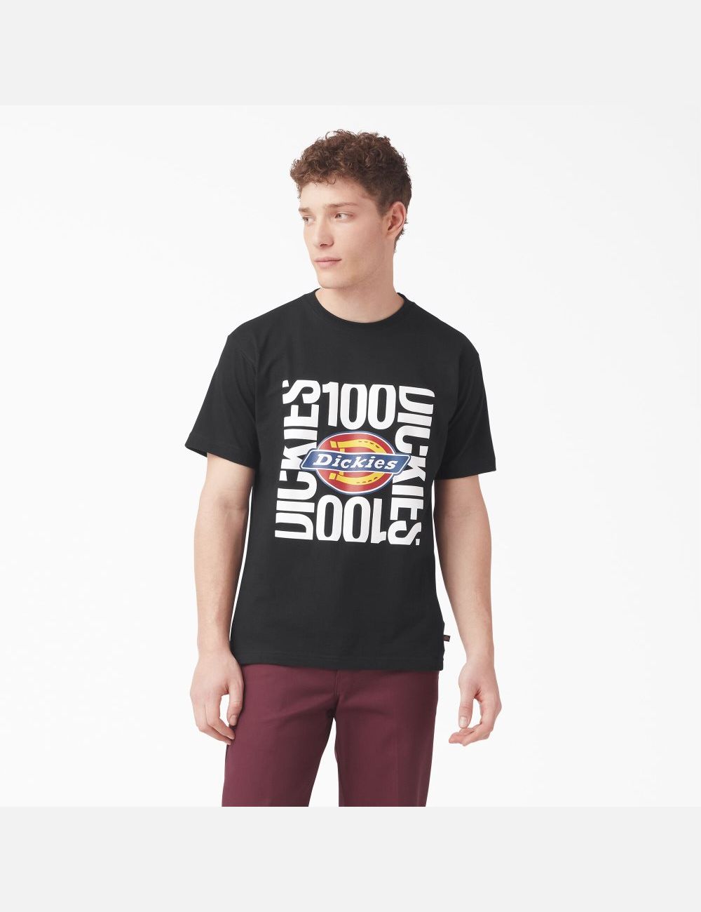 T Shirts Dickies 100 Year Graphique Noir | 910JMNBRL