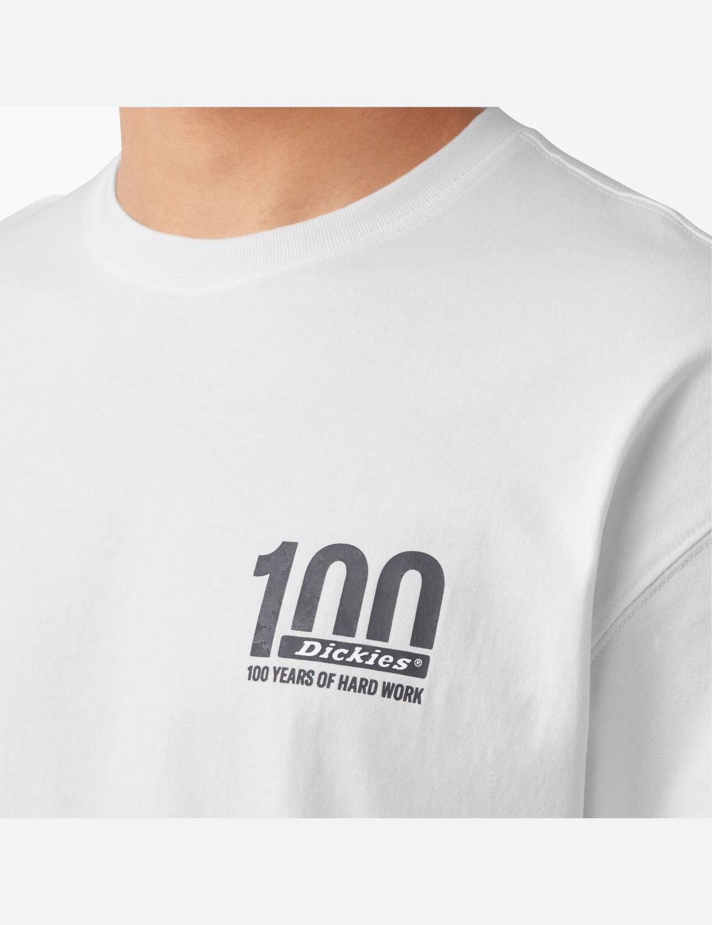 T Shirts Dickies 100 Year Milestone Graphique Blanche | 178GTKLRH