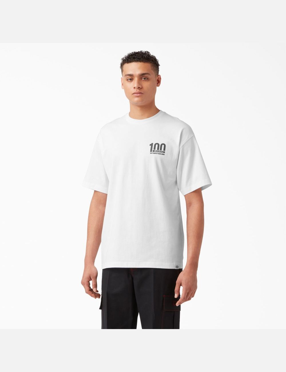 T Shirts Dickies 100 Year Milestone Graphique Blanche | 178GTKLRH