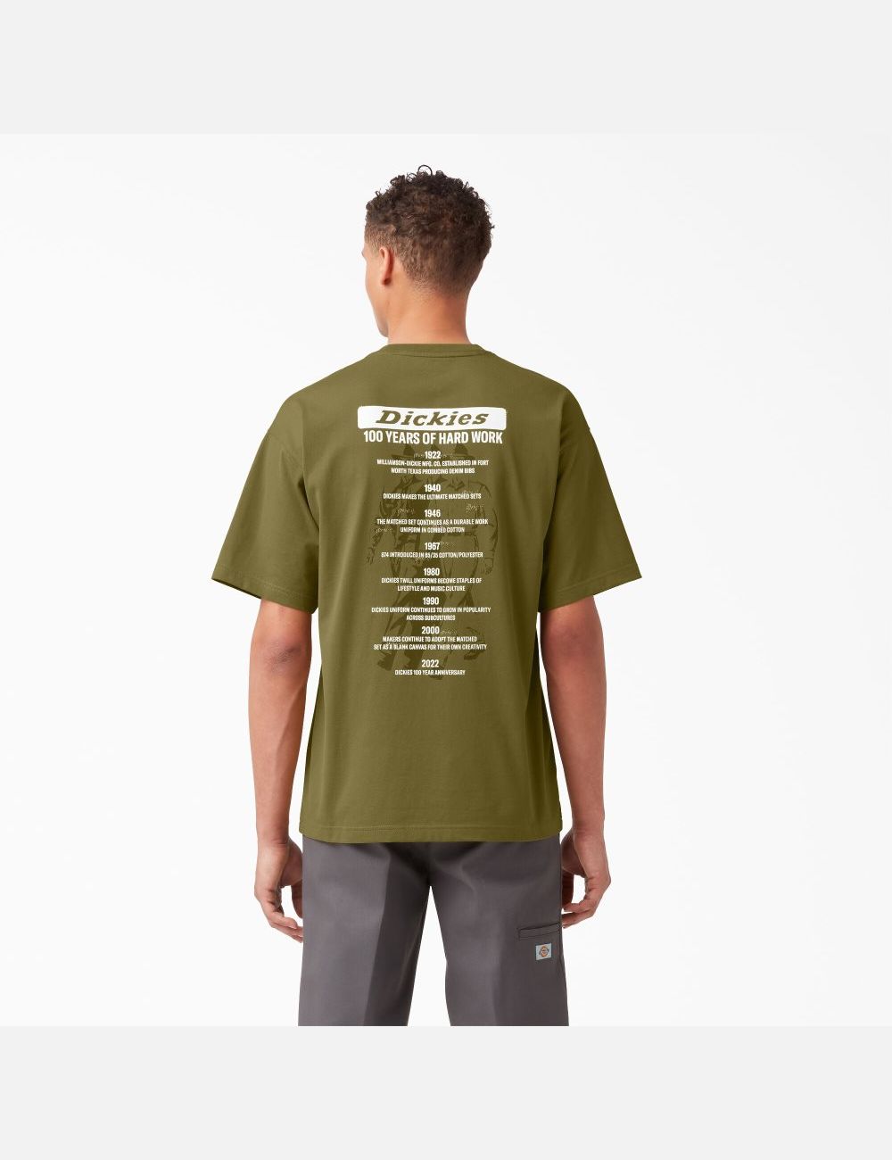 T Shirts Dickies 100 Year Milestone Graphique Vert | 192EDFQRM