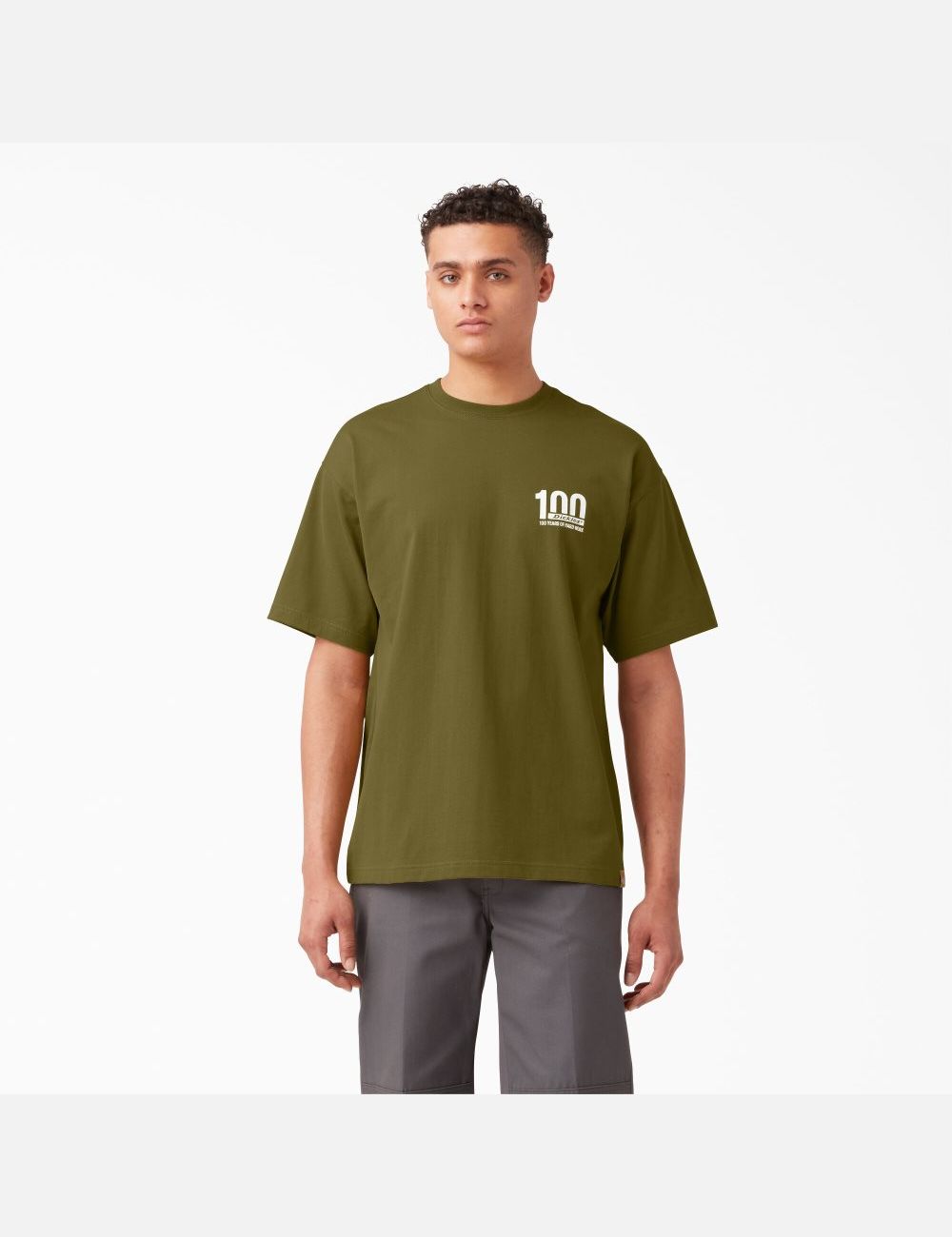 T Shirts Dickies 100 Year Milestone Graphique Vert | 192EDFQRM