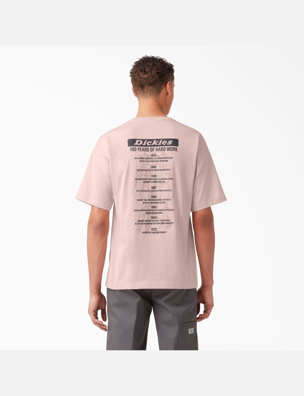 T Shirts Dickies 100 Year Milestone Graphique Corail | 851HYOUID