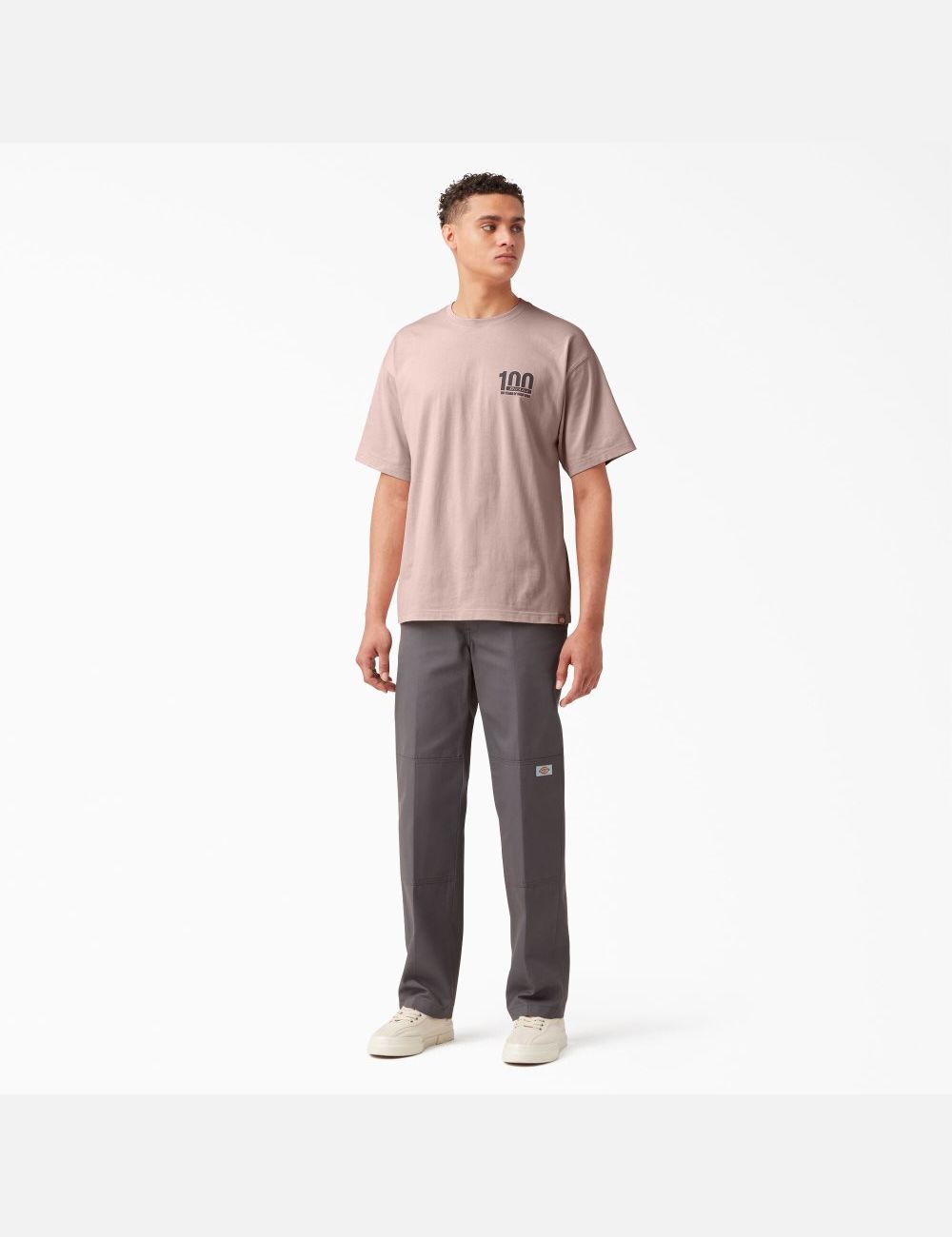 T Shirts Dickies 100 Year Milestone Graphique Corail | 851HYOUID