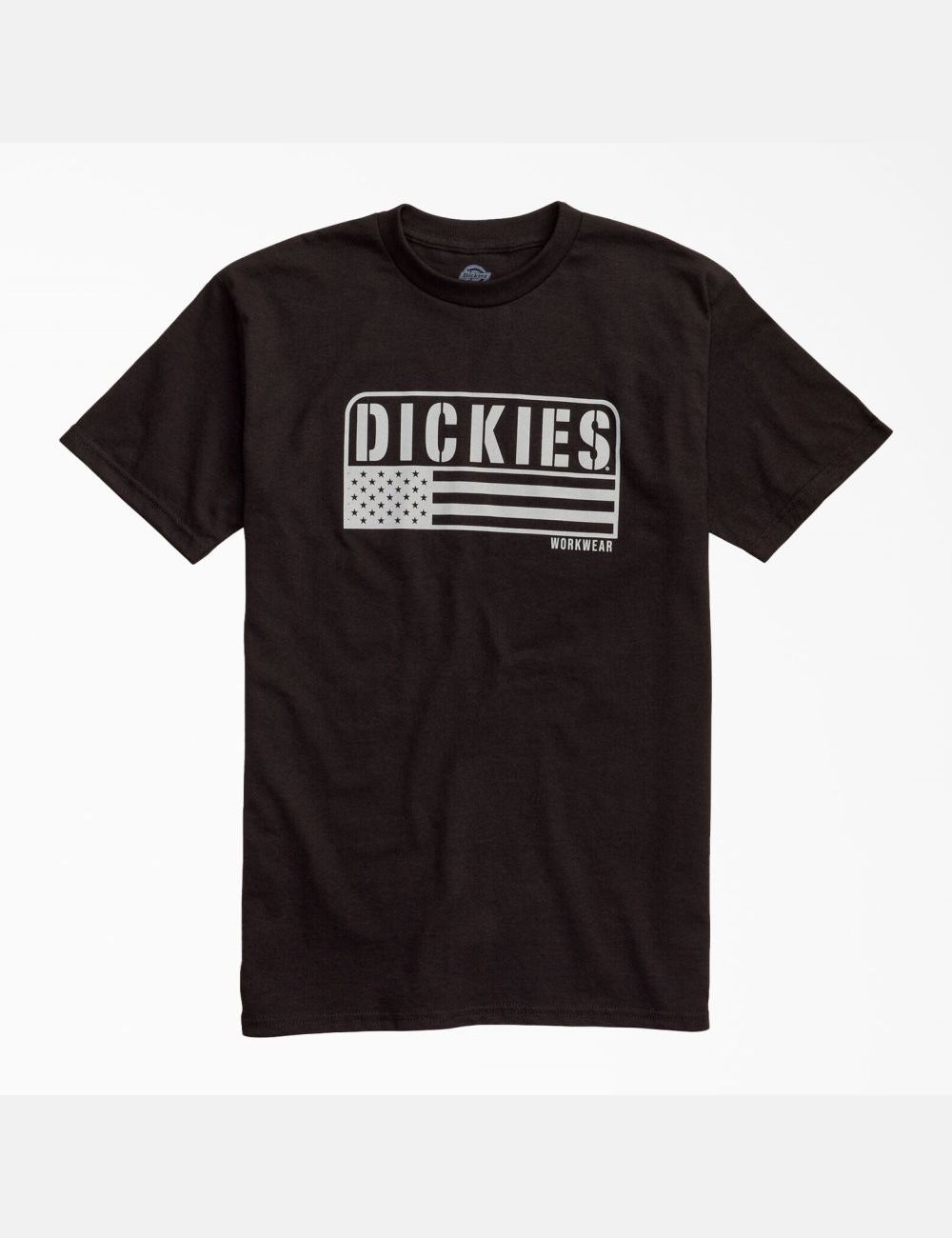 T Shirts Dickies American Flag Graphique Noir | 598ESDBWG