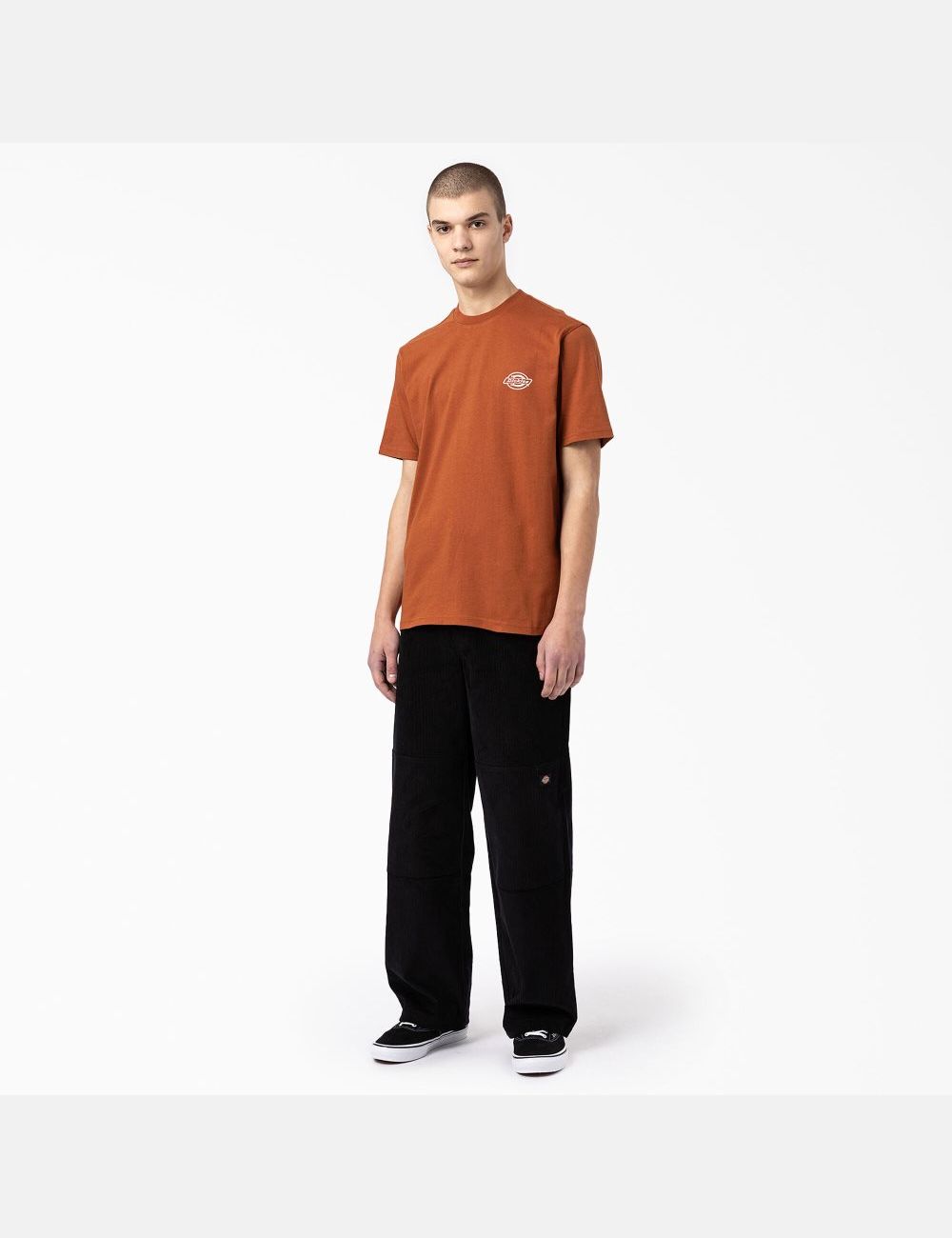 T Shirts Dickies Back Logo Graphique Marron | 253UVXGLK