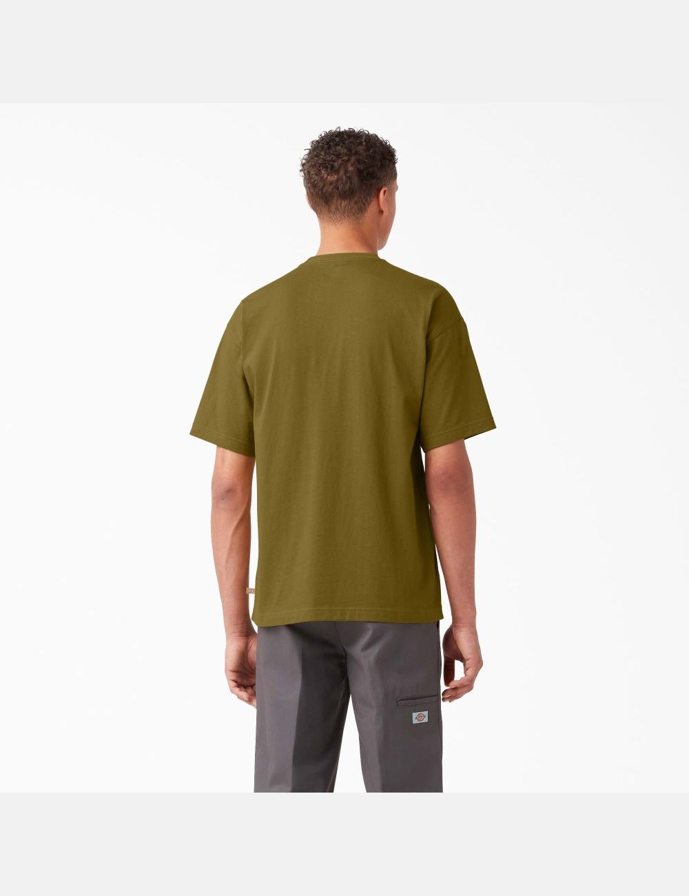 T Shirts Dickies Chest Logo Pocket Vert | 417JRQCDP