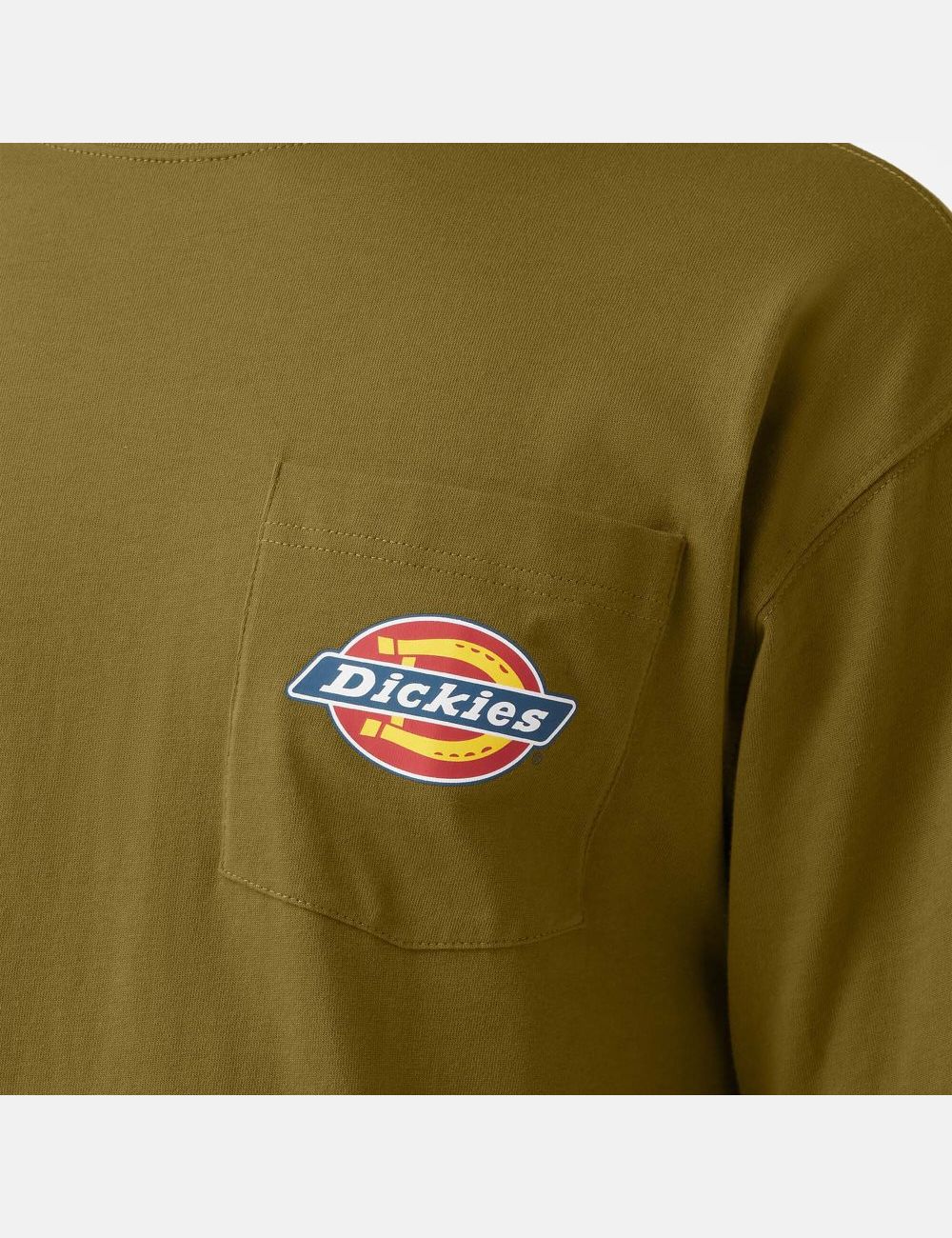 T Shirts Dickies Chest Logo Pocket Vert | 417JRQCDP