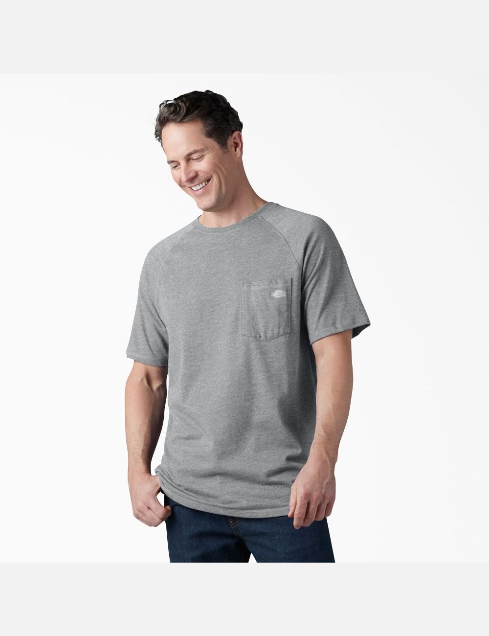 T Shirts Dickies Cooling Corta Sleeve Grise | 387IJXAVG