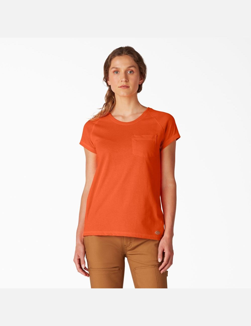 T Shirts Dickies Cooling Corta Sleeve Orange Clair | 473UKGLPD