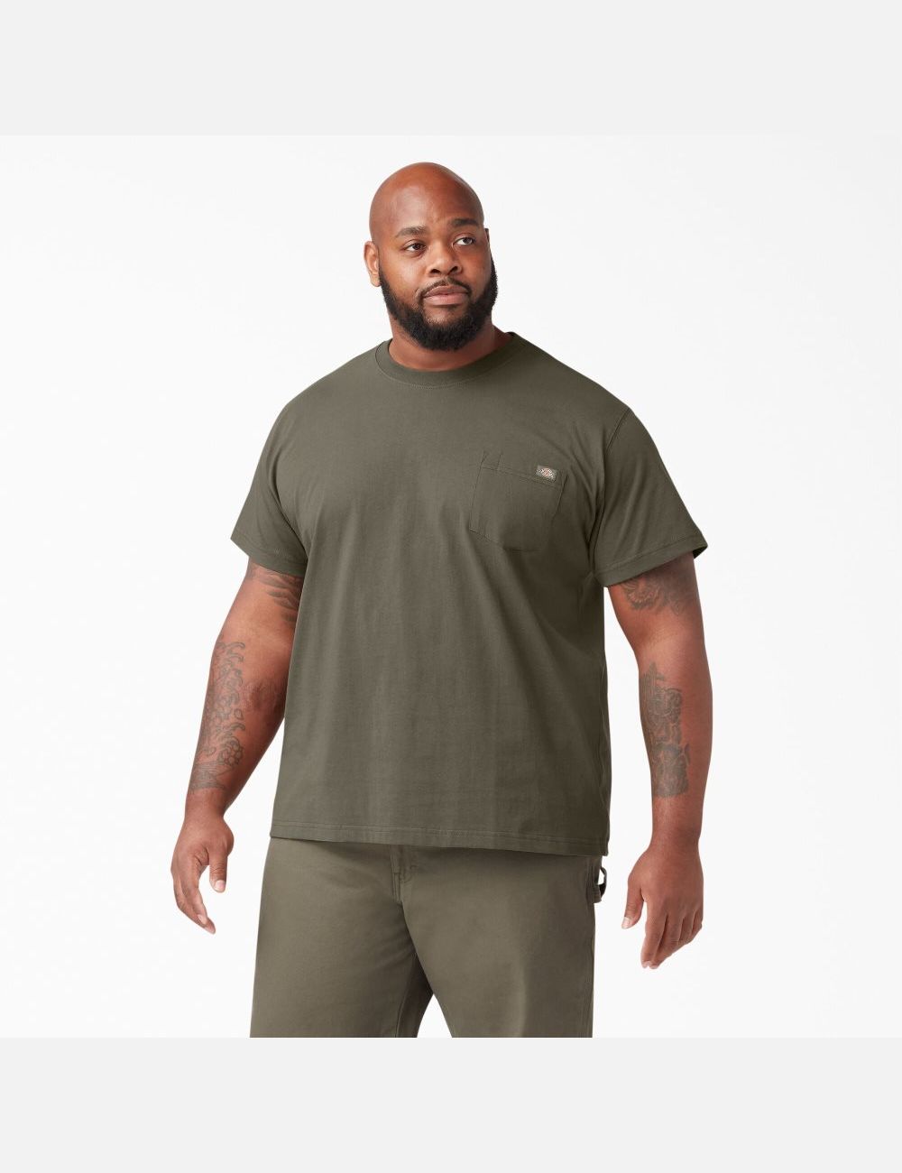 T Shirts Dickies Corta Sleeve Heavyweight Marron Clair | 163GOBYCI