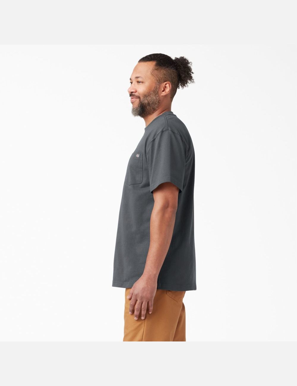 T Shirts Dickies Corta Sleeve Heavyweight Grise | 250JSZIUV