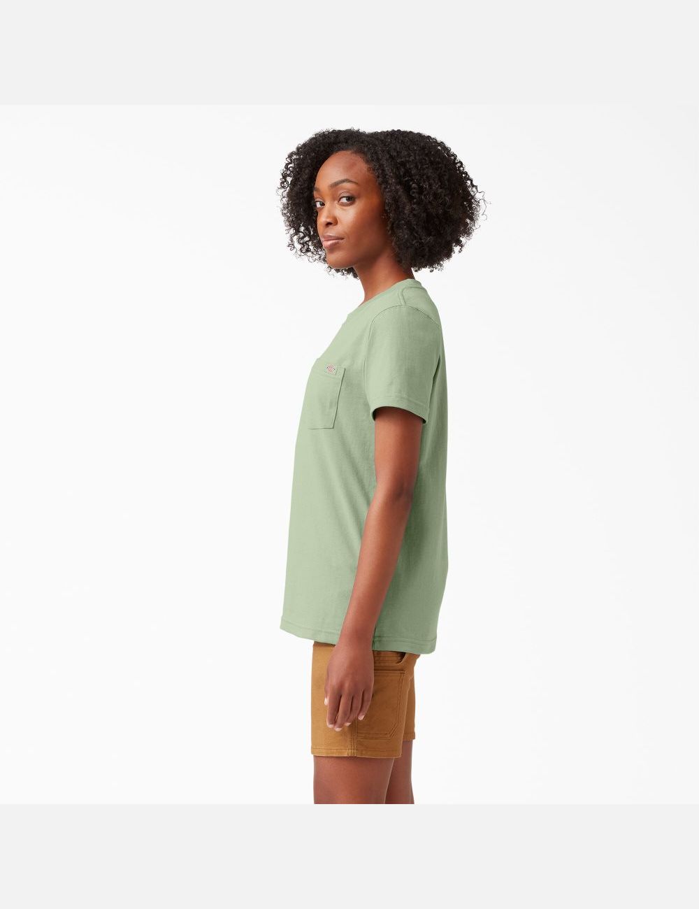 T Shirts Dickies Corta Sleeve Heavyweight Vert | 317PHSGYF