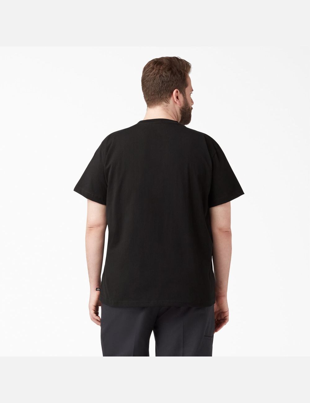 T Shirts Dickies Corta Sleeve Heavyweight Crew Neck Noir | 476IWHDLE