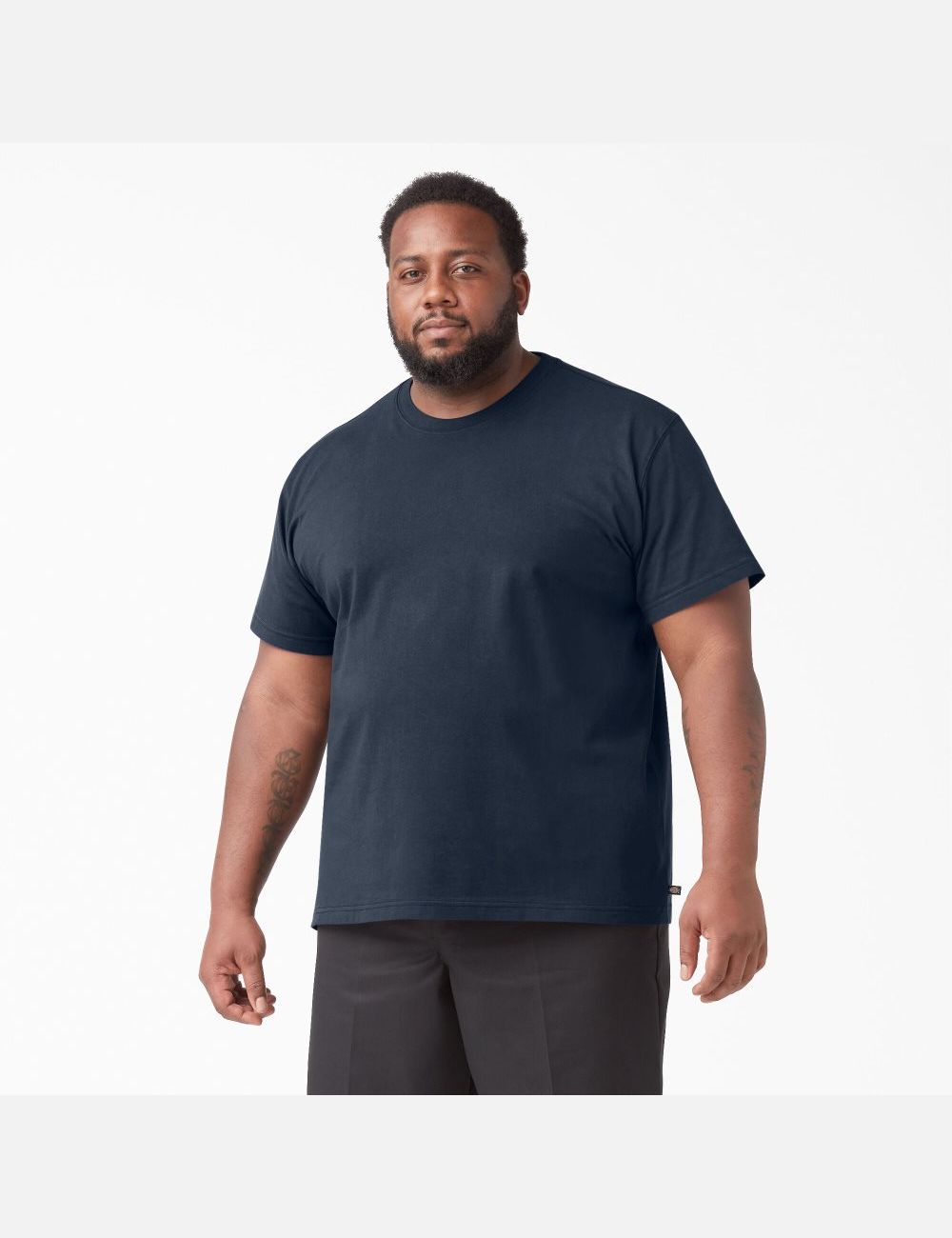 T Shirts Dickies Corta Sleeve Heavyweight Crew Neck Bleu Marine | 651WJNLSF