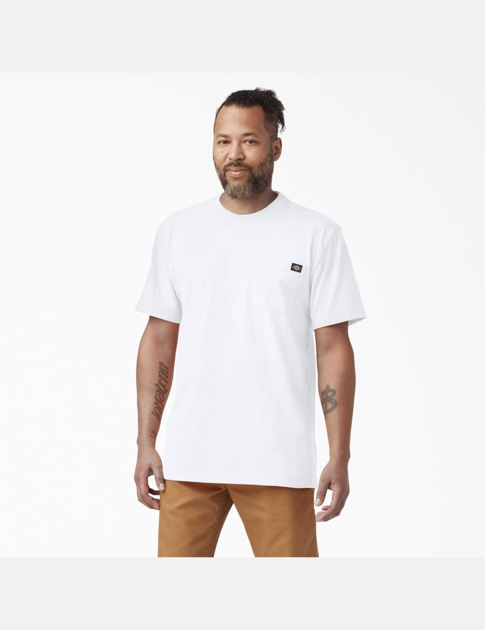 T Shirts Dickies Corta Sleeve Heavyweight Blanche | 792IFVYWX