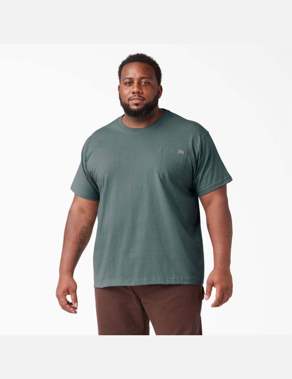 T Shirts Dickies Corta Sleeve Heavyweight Bleu | 906DAOFNZ