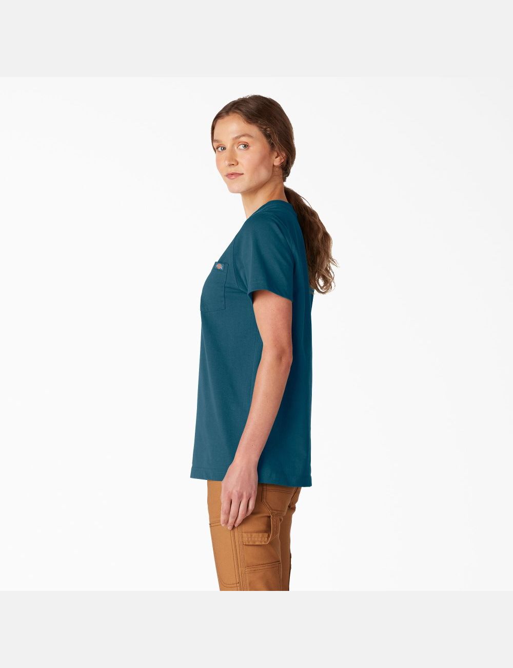 T Shirts Dickies Corta Sleeve Heavyweight Bleu Foncé | 928FCPTVB