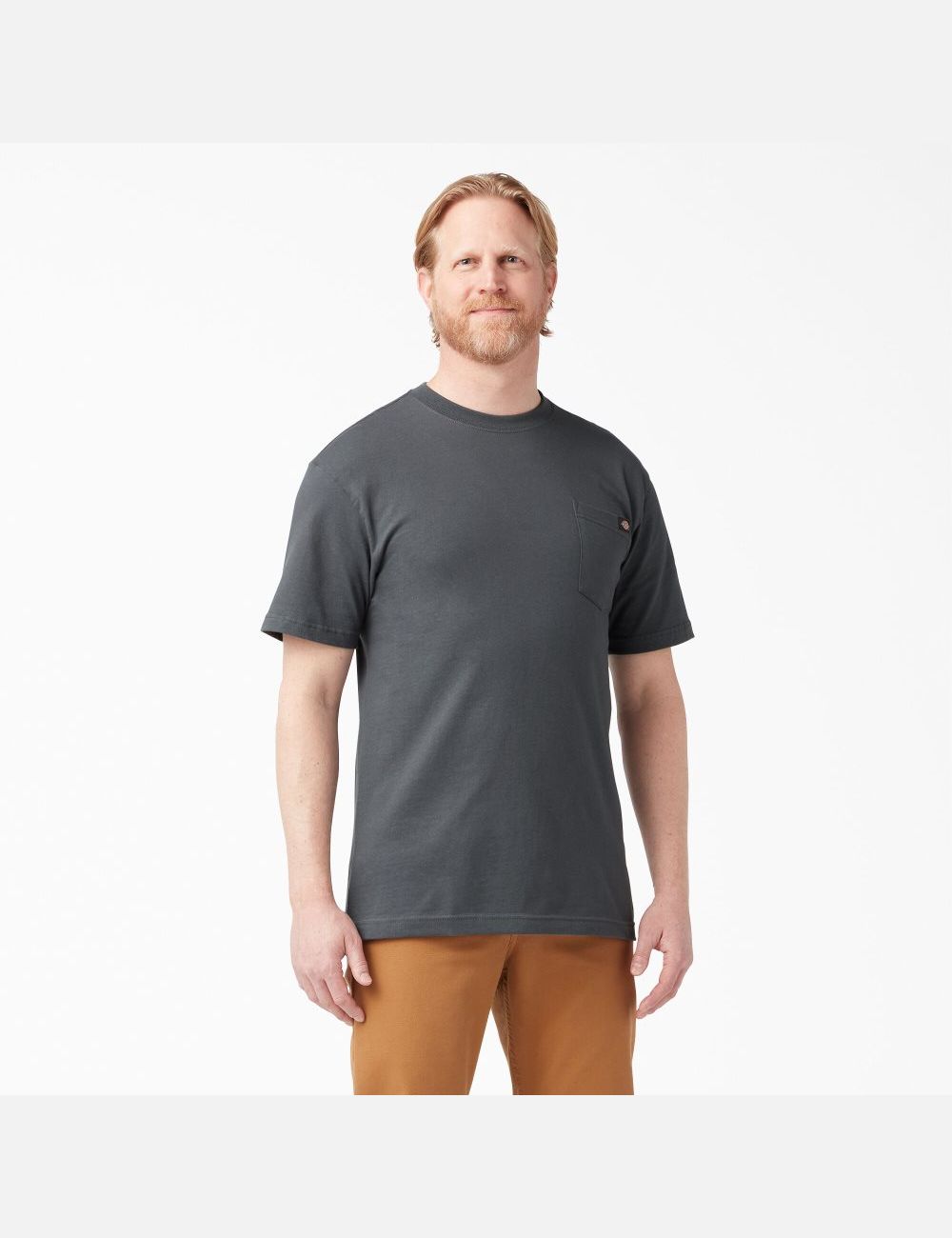 T Shirts Dickies Corta Sleeve Pocket Grise | 423TODKUP