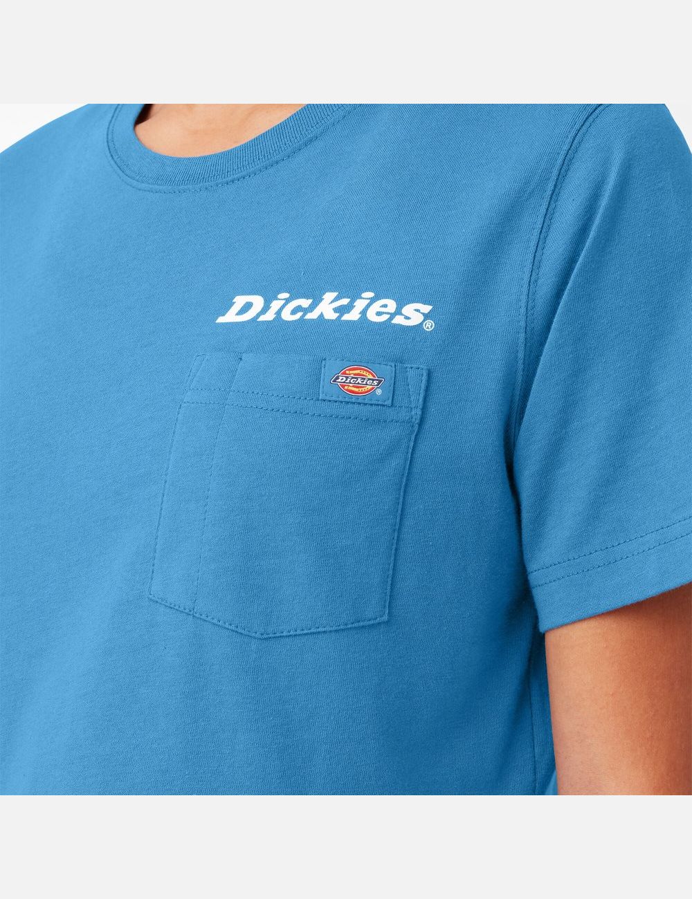 T Shirts Dickies Cropped Graphique Bleu Foncé | 496CXQUPA