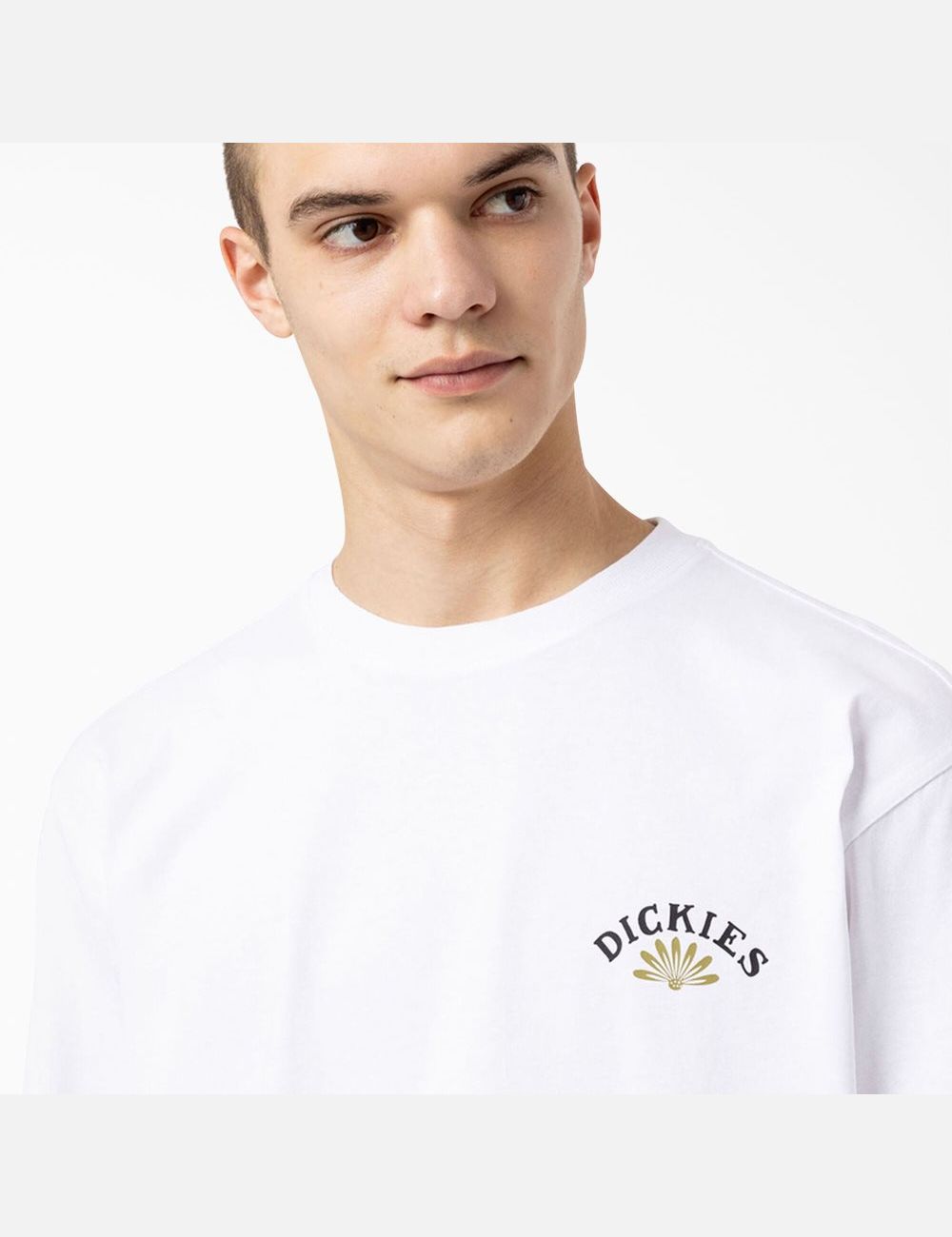 T Shirts Dickies Fort Lewis Graphique Long Sleeve Blanche | 176FDPYCA