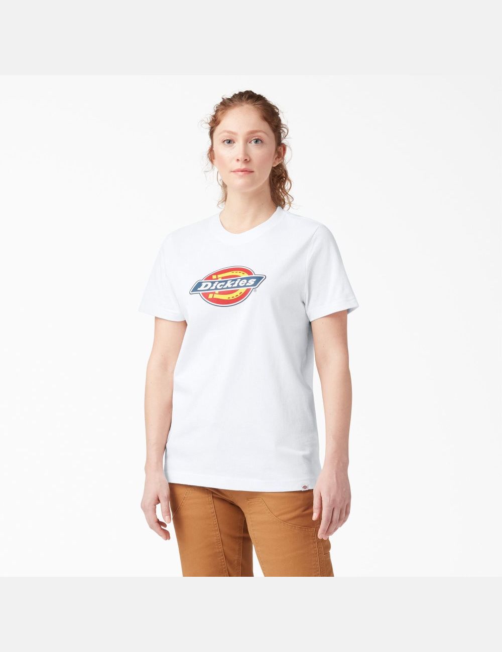 T Shirts Dickies Logo Graphique Blanche | 403KGCJAD