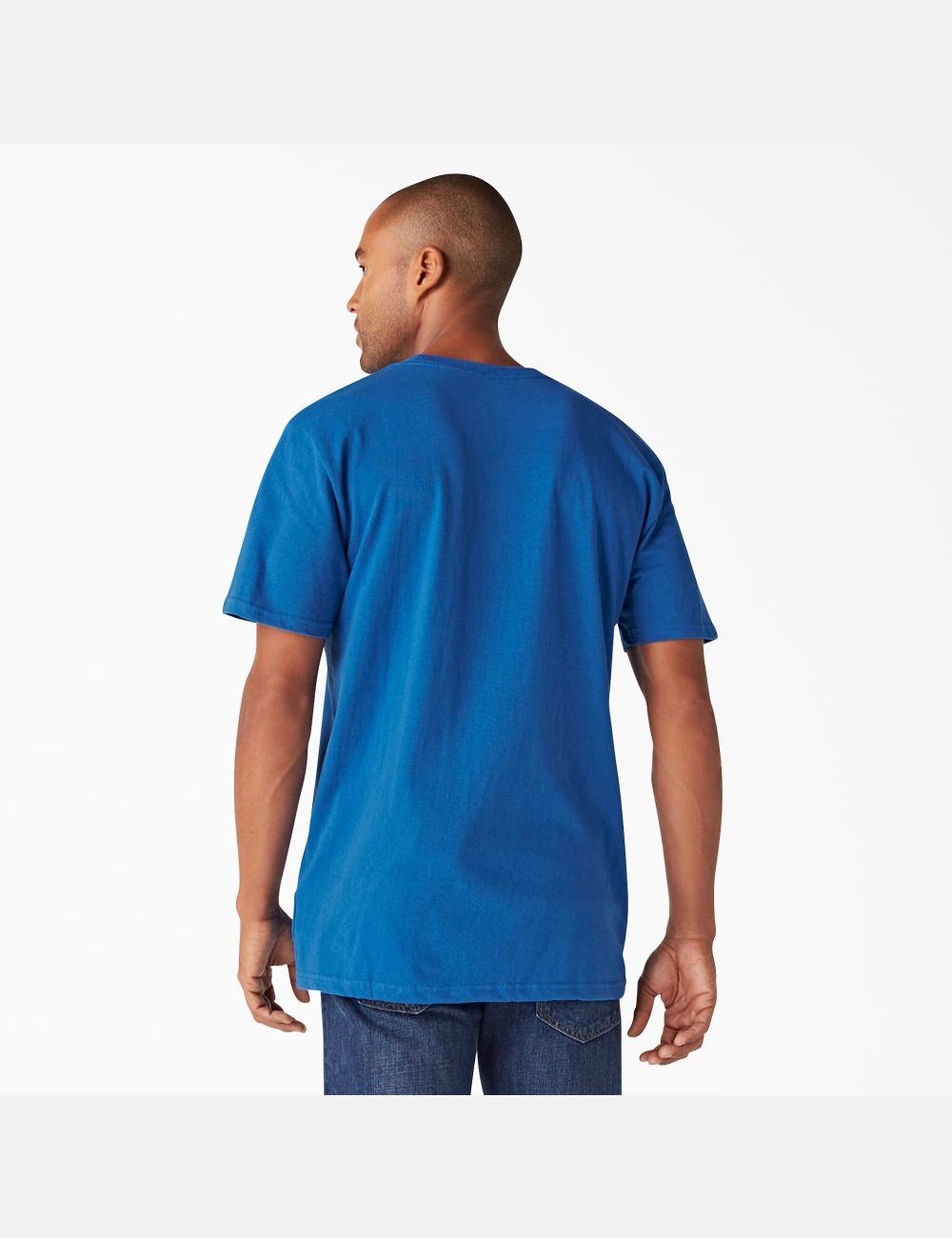 T Shirts Dickies Logo Graphique Bleu Royal Bleu | 312RNEUBI