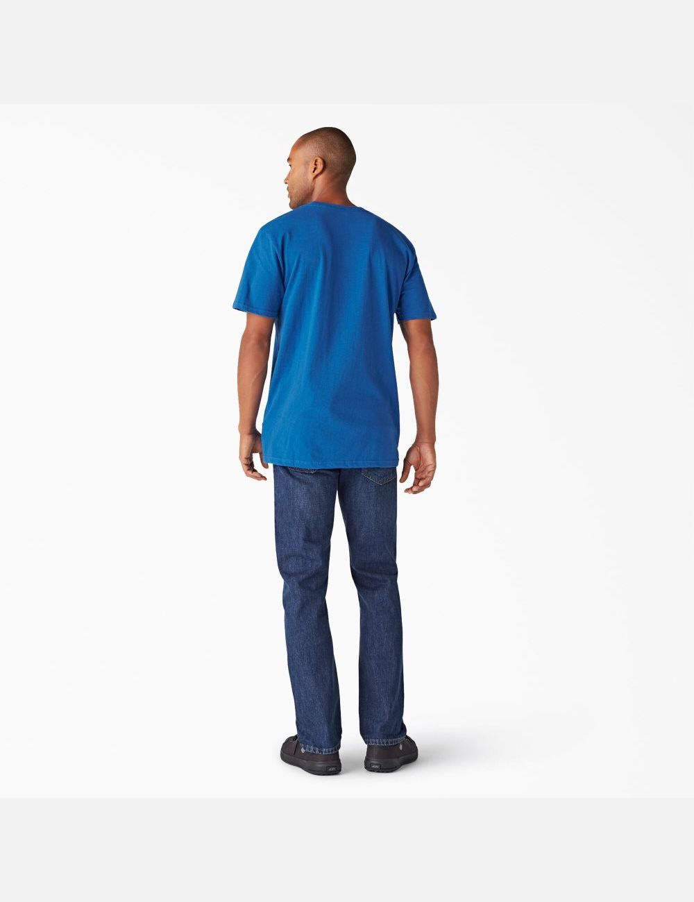 T Shirts Dickies Logo Graphique Bleu Royal Bleu | 312RNEUBI