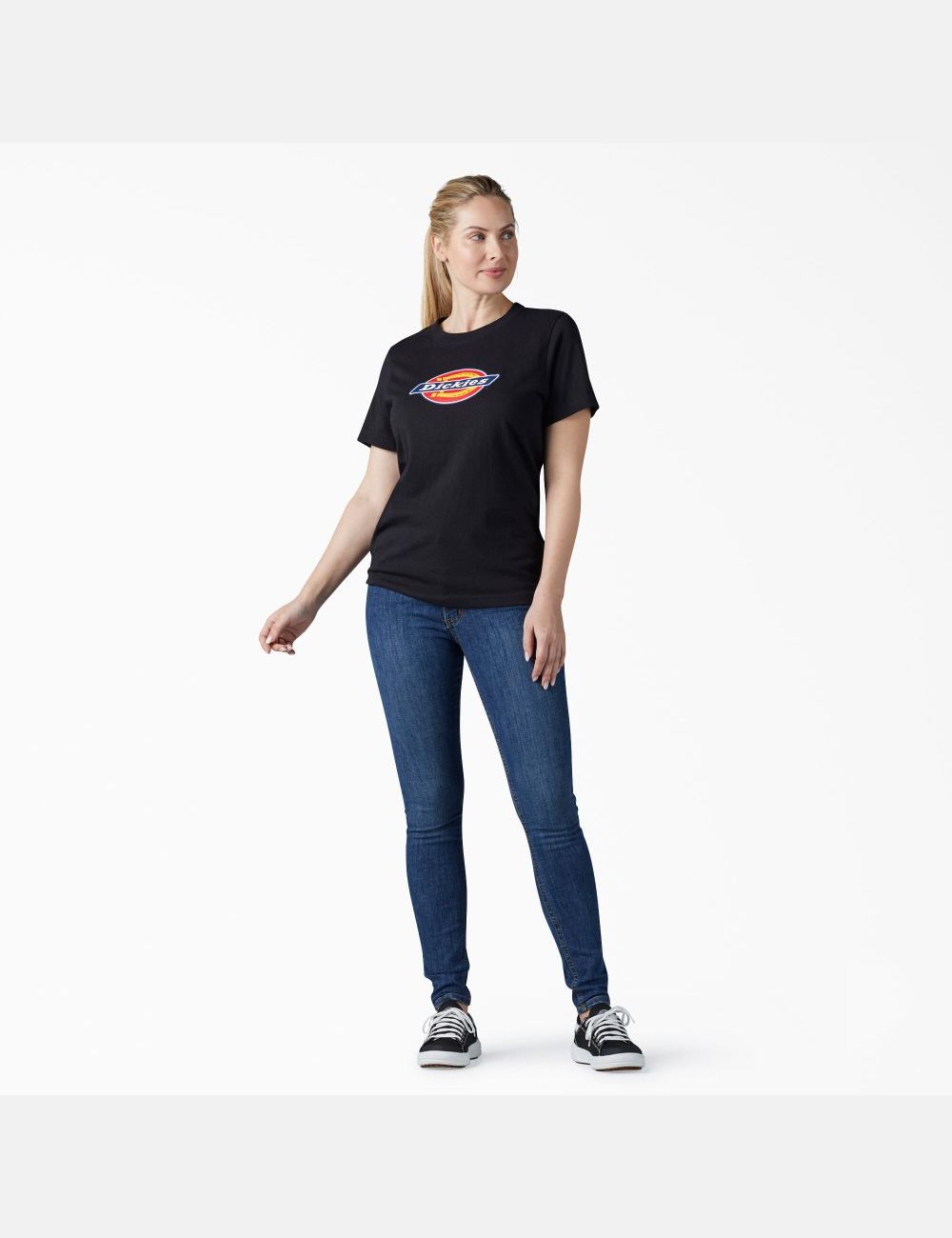 T Shirts Dickies Logo Graphique Noir | 436RDCFPI