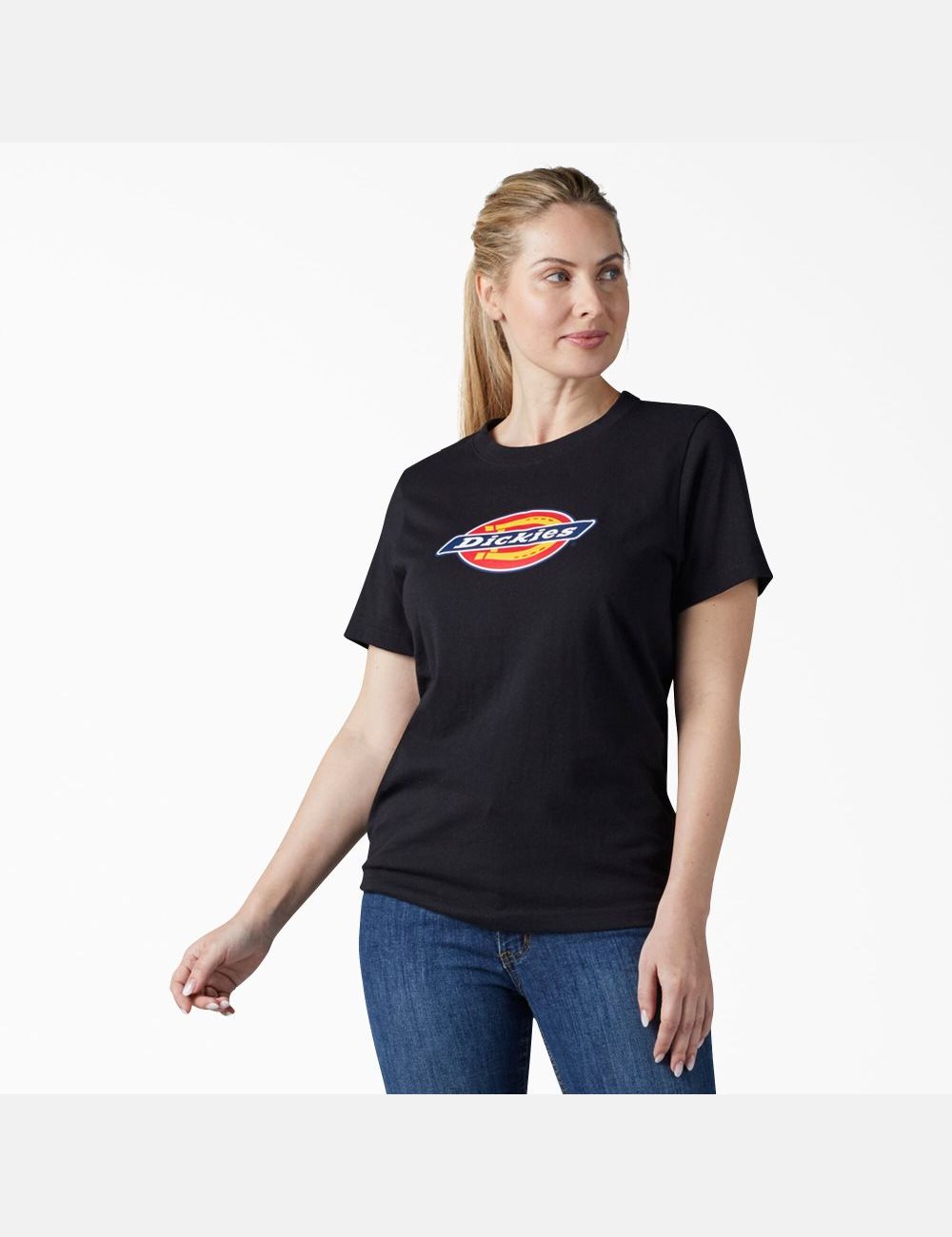 T Shirts Dickies Logo Graphique Noir | 436RDCFPI