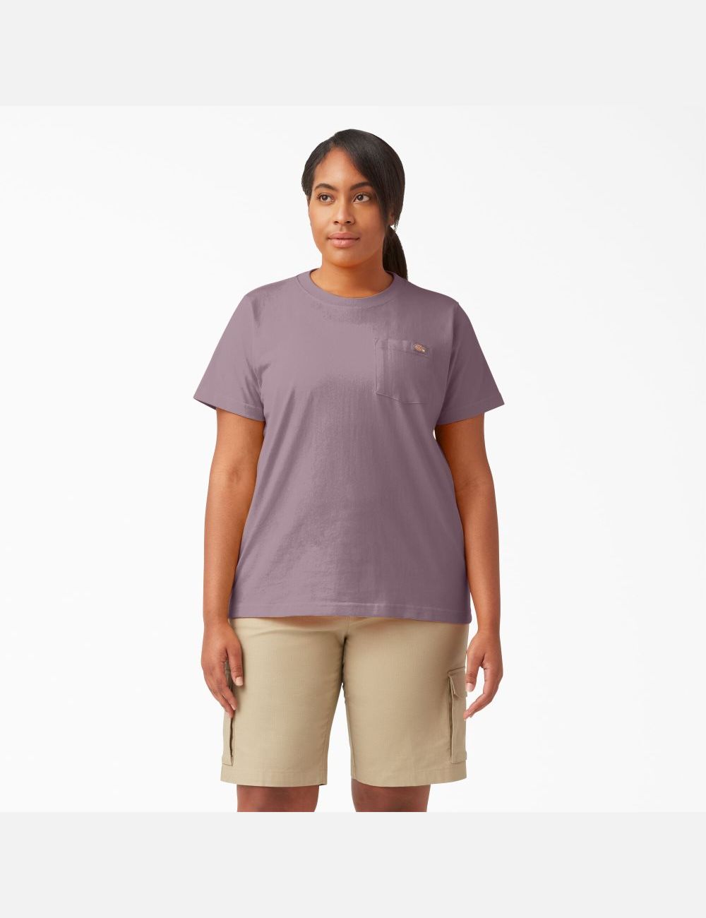 T Shirts Dickies Plus Heavyweight Corta Sleeve Violette | 402QPXLEO