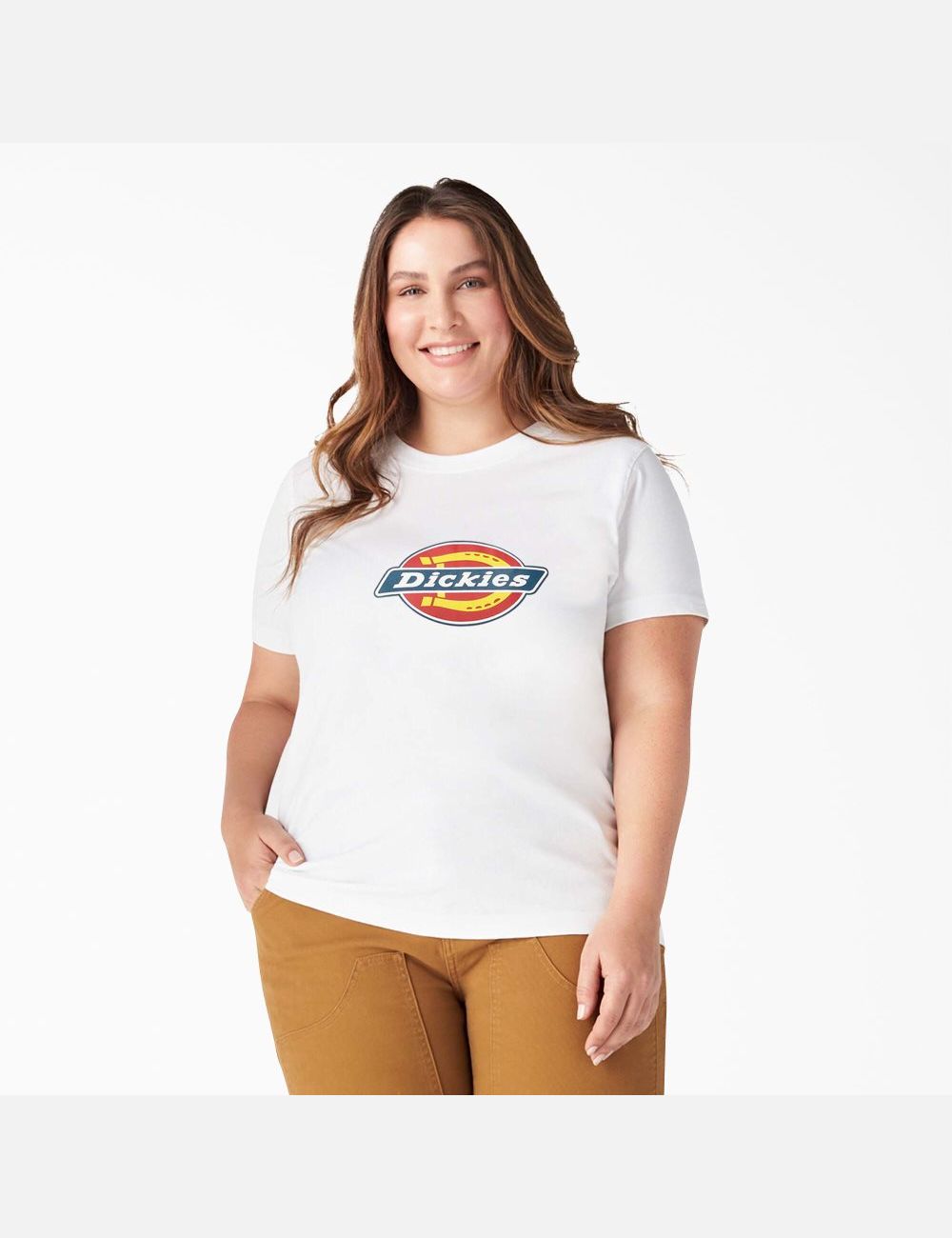 T Shirts Dickies Plus Logo Graphique Blanche | 793MGQAHW