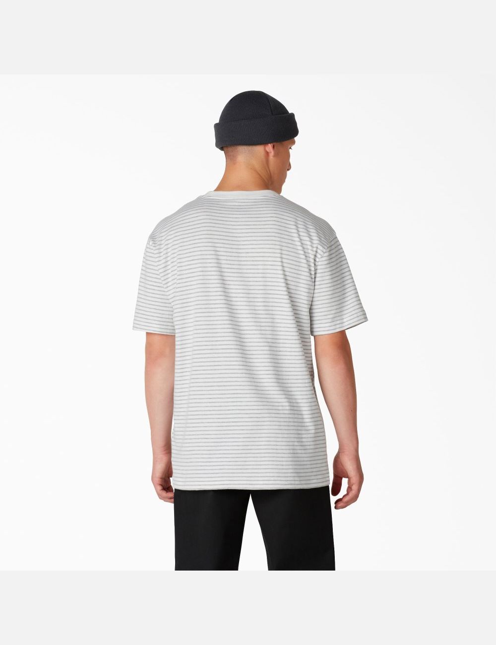 T Shirts Dickies Regular Fit Rayé Pocket Blanche Stripes | 374CHQWRM