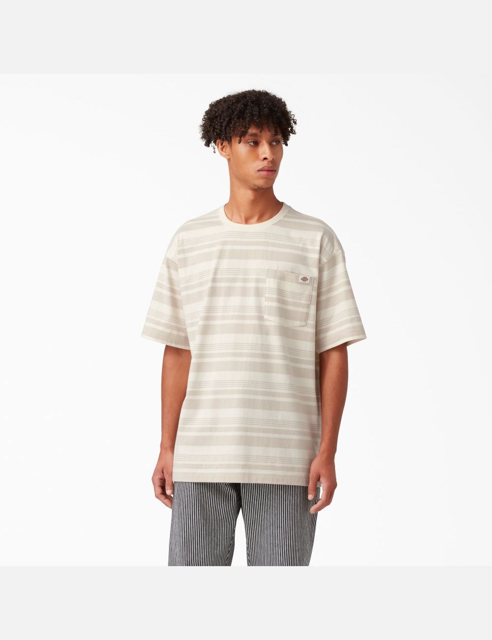 T Shirts Dickies Relaxed Fit Rayé Pocket Stripes | 173LYCMTG