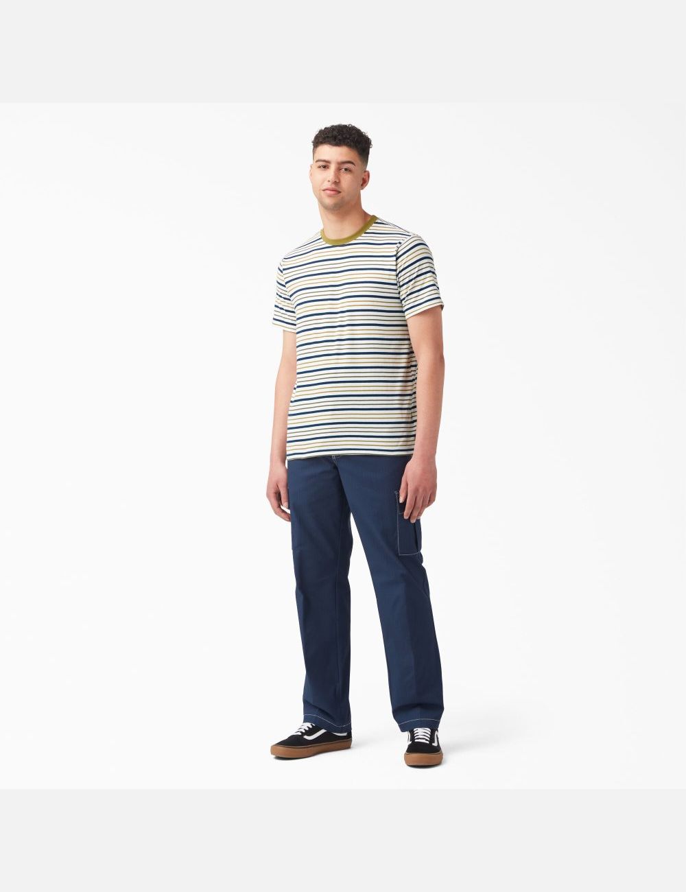 T Shirts Dickies Skateboarding Rayé Blanche Stripes | 917WDRCZI