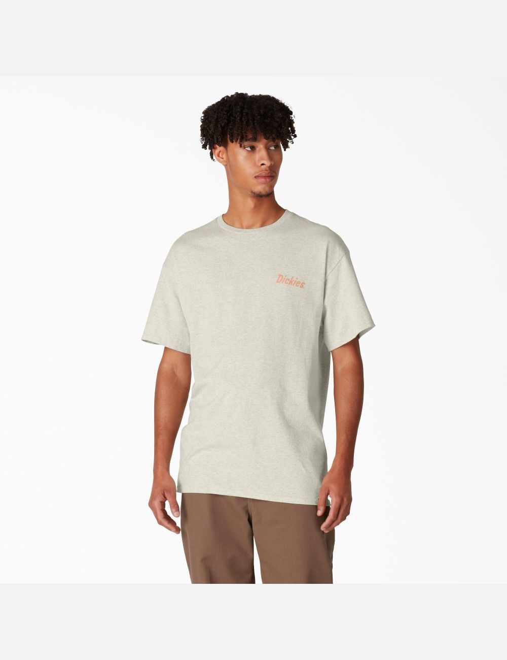 T Shirts Dickies Skateboarding Split Graphique Beige | 235KRXLQE