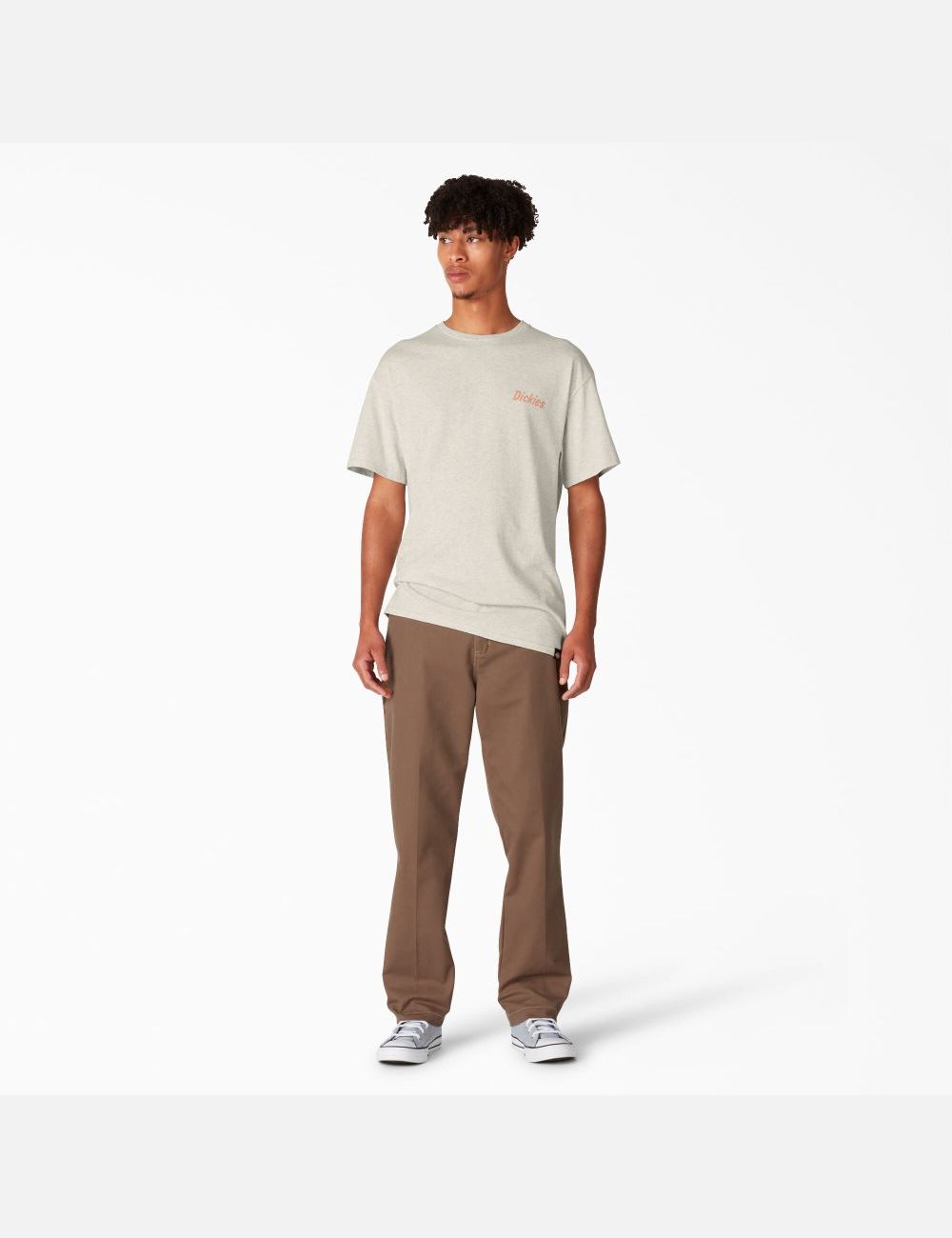 T Shirts Dickies Skateboarding Split Graphique Beige | 235KRXLQE