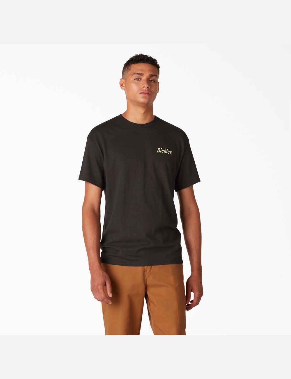 T Shirts Dickies Skateboarding Split Graphique Noir | 794YHOIJX