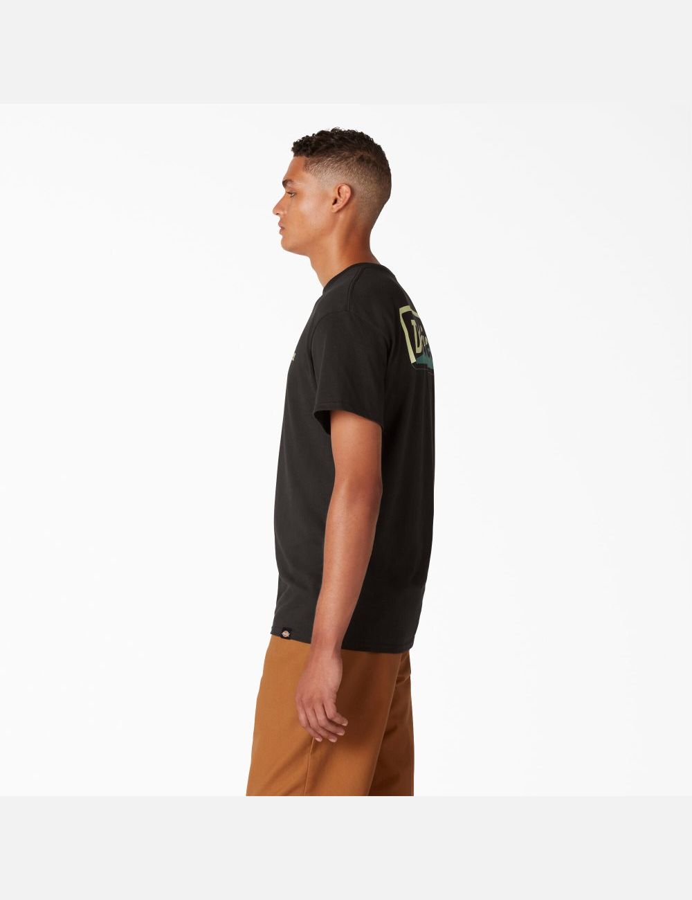 T Shirts Dickies Skateboarding Split Graphique Noir | 794YHOIJX