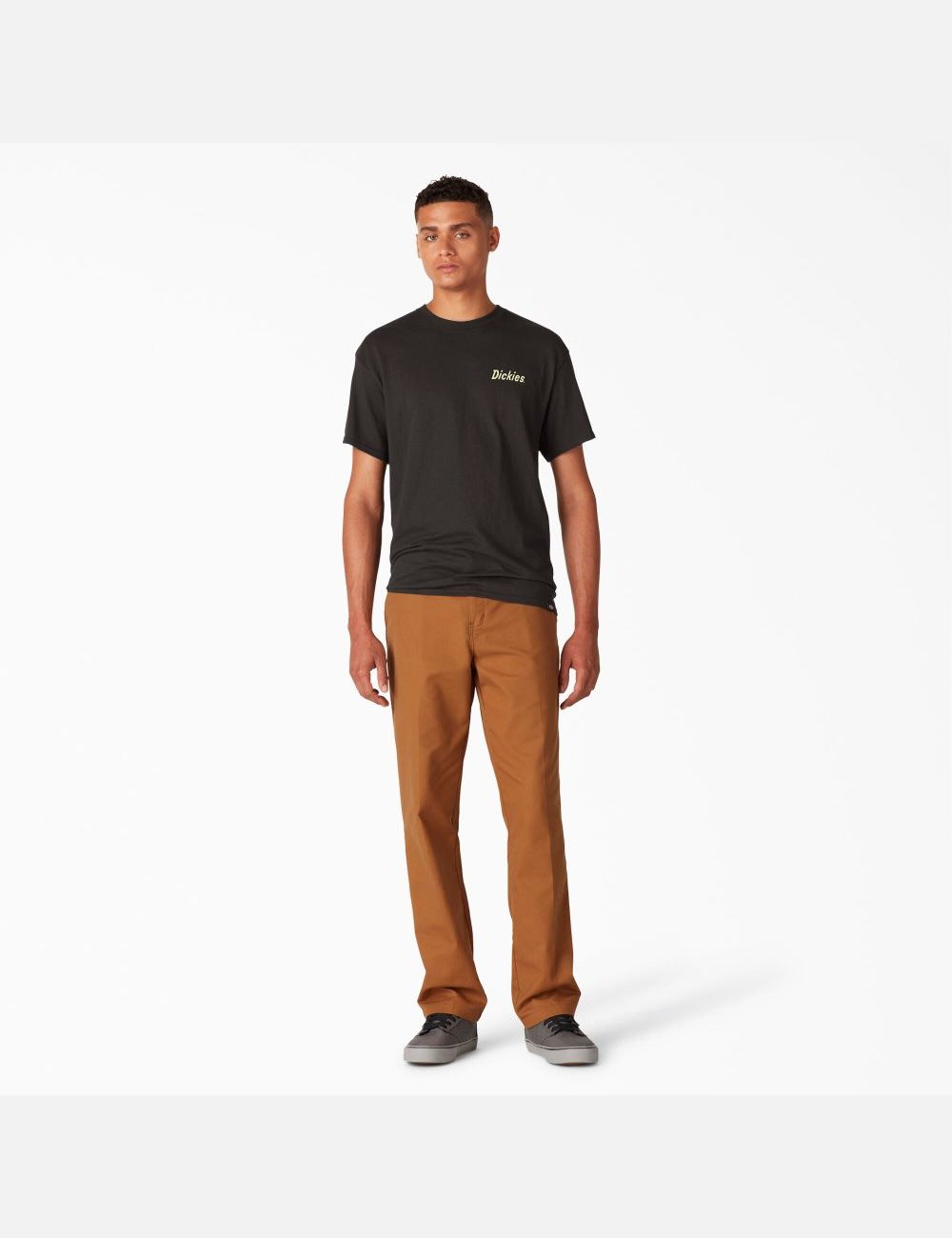 T Shirts Dickies Skateboarding Split Graphique Noir | 794YHOIJX