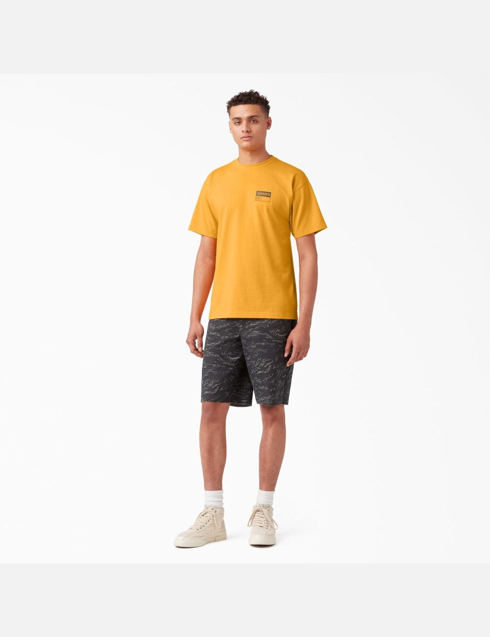 T Shirts Dickies Strada Utility Graphique Jaune | 367EBZDQV