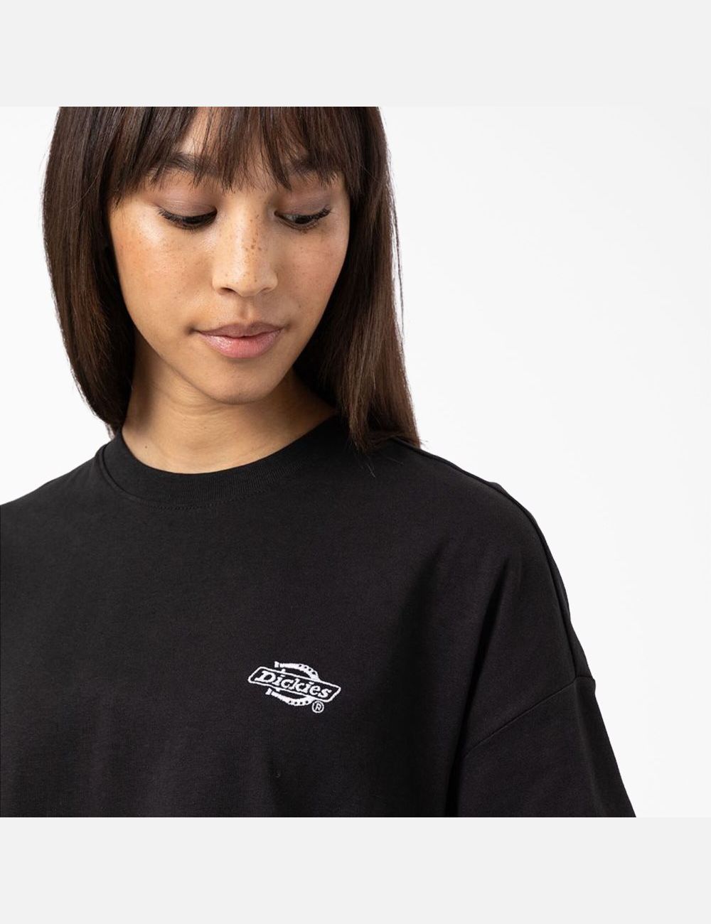 T Shirts Dickies Summerdale Corta Sleeve Noir | 014EZWUQL