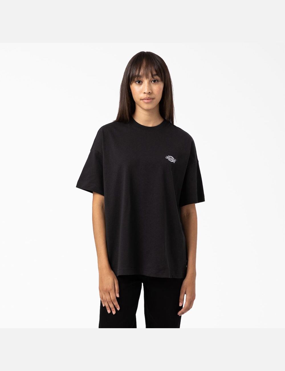 T Shirts Dickies Summerdale Corta Sleeve Noir | 014EZWUQL