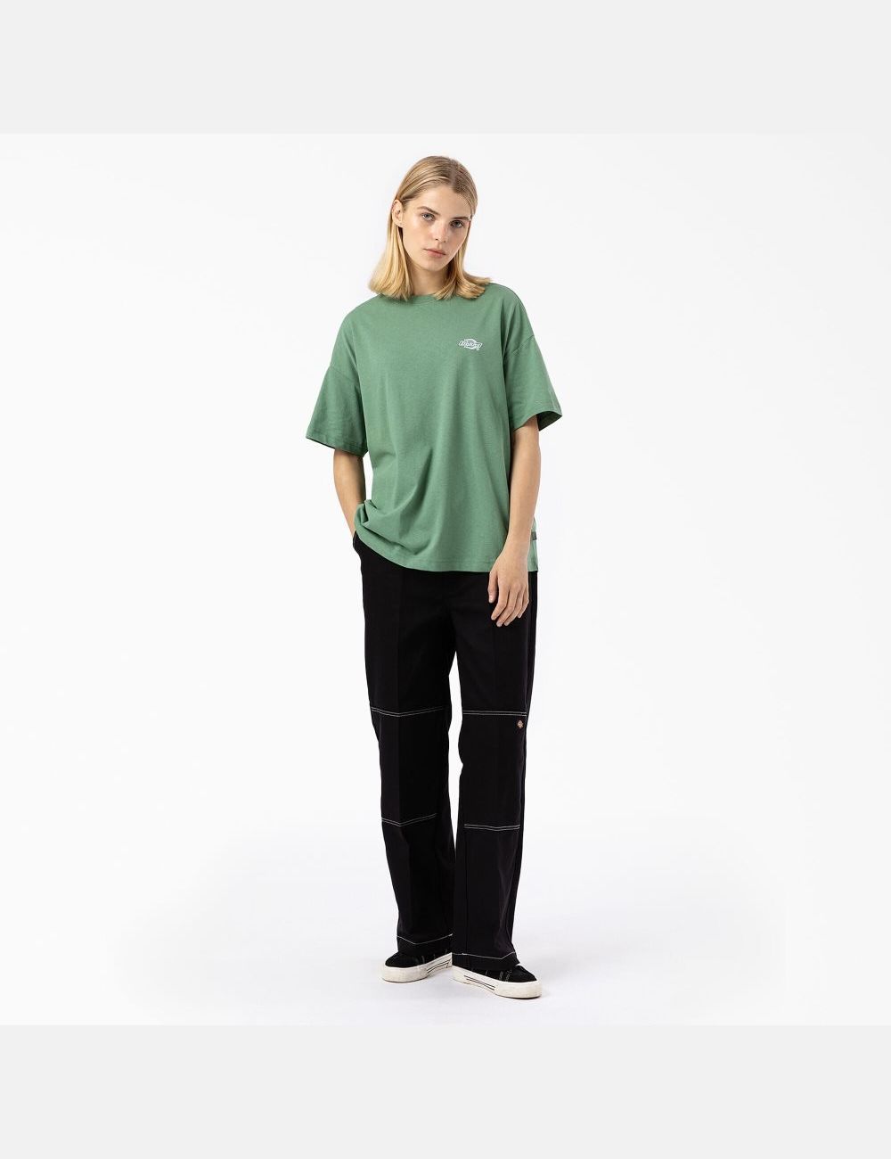 T Shirts Dickies Summerdale Corta Sleeve Vert Foncé | 517FBUJRT