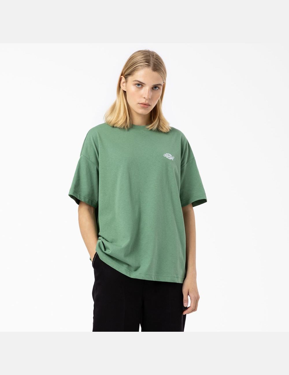 T Shirts Dickies Summerdale Corta Sleeve Vert Foncé | 517FBUJRT