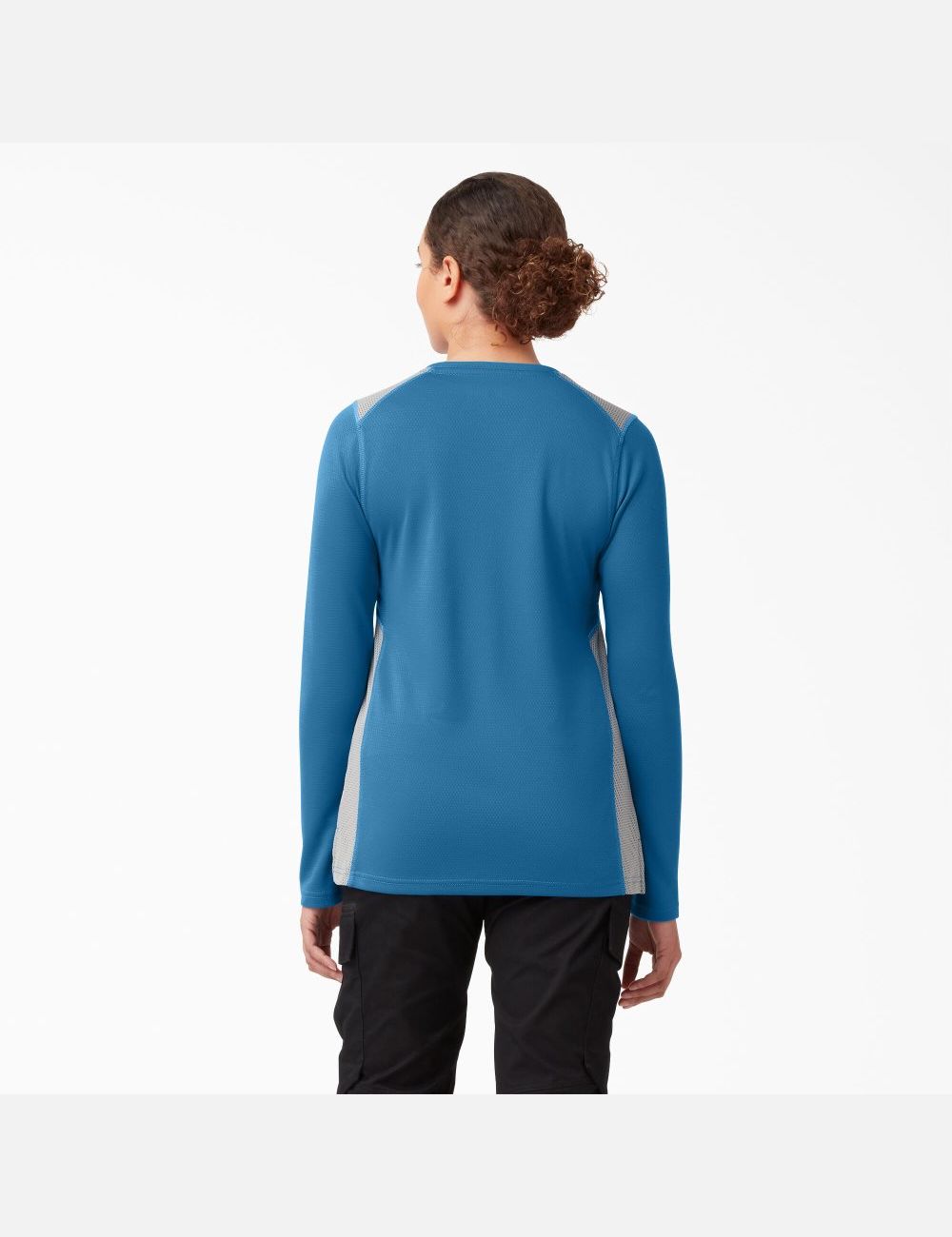 T Shirts Dickies Temp-iQ 365 Long Sleeve Bleu | 321ASRHPI