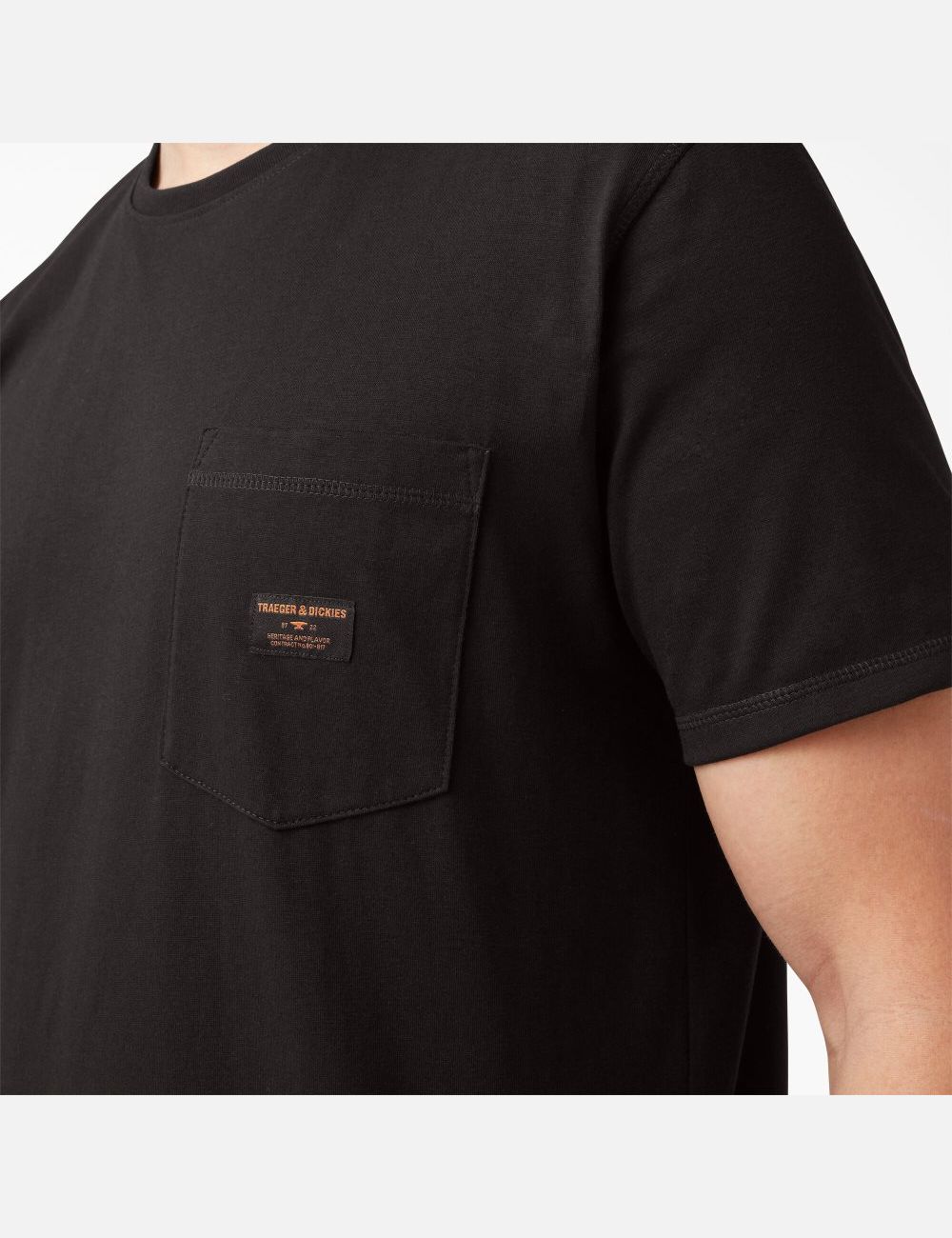 T Shirts Dickies Traeger x Ultimate Grilling Noir | 739XUWFMB